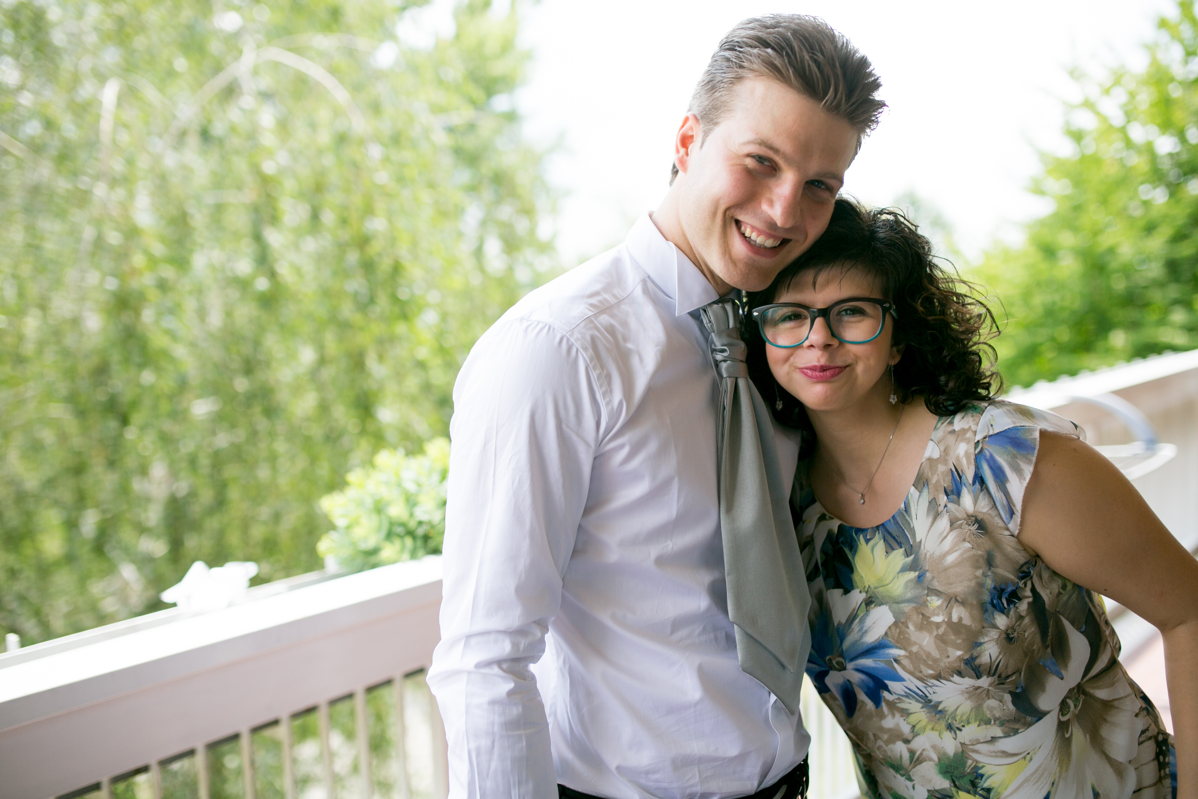 Elisa and her brother, Gianluca